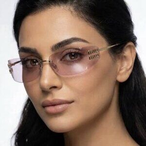 NEW MIU MIU SUNGLASSES MUA51S ZVN90O PINK WOMEN MU A51S SMU A51